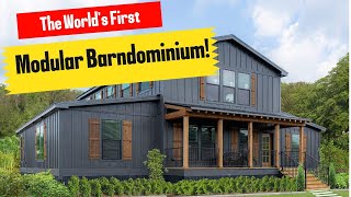 The Worlds First Modular Barndominium [upl. by Nimrac]