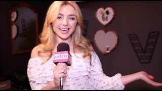 Justine Magazine Peyton List Shares Dressing Room Tour amp Talks Movies [upl. by Johansen]