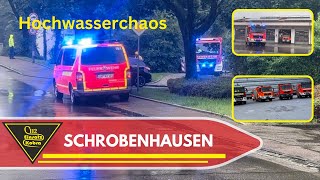 Jahrhunderthochwasser Oberbayern  Schrobenhausen  Feuerwehr Einsatzfahrten  THW [upl. by Huntington]