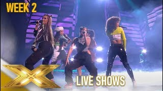 V5 Girl Group Bring The Latino FIRE With Despacito amp Mi Gente The X Factor 2019 Celebrity [upl. by Piper]