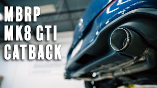 MBRP Street Profile MK8 GTI Catback exhaust comparison  BMP Tuning [upl. by Wedurn]