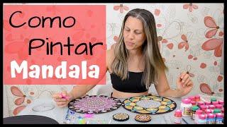 Como pintar MANDALA com PONTILHISMO passo a passo [upl. by Githens]