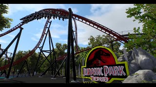 Jurassic Park Trespasser  Intamin Blitz Coaster  No Limits 2 [upl. by Anestassia]