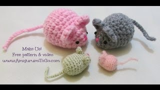 Crochet Along Amigurumi Mouse [upl. by Nytsirk]