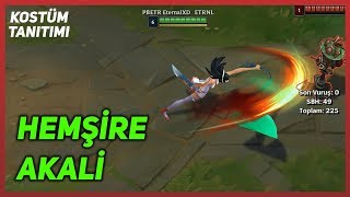 Hemşire Akali Kostüm Tanıtımı League of Legends [upl. by Enehpets]