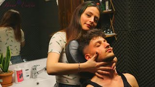 ASMR CONTENT  A Calm Chair Massage amp Cracking By Melek [upl. by Werdn]