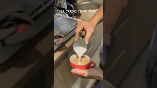 Latte Art with Carimali Cento Plus Coffee machine coffee carimali [upl. by Nodal378]