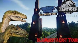 Jurassic World Evolution ISLA MUERTA EAST TOUR [upl. by Ernestine]