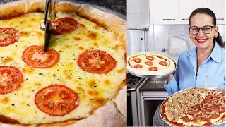 NOSSA RECEITA DE FAMÍLIA FAÇA UMA PIZZA IGUAL DE PIZZARIA NO FORNO DA SUA CASAIsamara Amâncio [upl. by Nahem367]