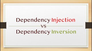 Know the difference between Dependency Injection and Dependency Inversion [upl. by Einaej]