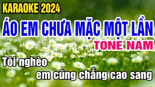 Áo Em Chưa Mặc Một Lần Karaoke Tone Nam Nhạc Sống gia huy beat [upl. by Astrid]