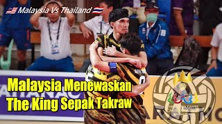 Malaysia Menewaskan The KING Sepak Takraw Thailand  SEA Games Kamboja [upl. by Xxam]