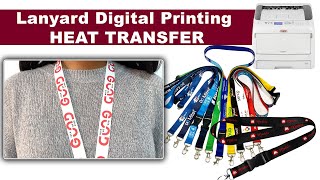 Digital Lanyard Printing Machine  Heat Transfer Lanyard Printing [upl. by Naujik]