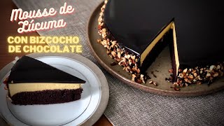 MOUSSE DE LÚCUMA CON BIZCOCHO DE CHOCOLATE 🤤🤤❤️ [upl. by Elsa741]