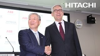 Press conference by Hitachi and ABB  Hitachi [upl. by Dumas943]