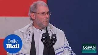 Rabbi cites Jesus in prayer for synagogue victims with Pence [upl. by Arakal178]