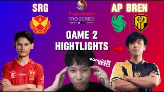 SRG VS AP BREN Game 2 Highlights  Snapdragon Pro Series Season 5 [upl. by Buskus110]