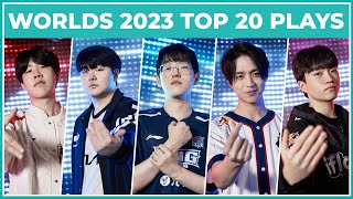 Top 20 Best Plays  Worlds 2023 Swiss Stage [upl. by Anirahtak64]