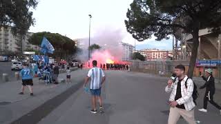 Napoli Lecce 00 GESTO ULTRAS guardate cosè successo fuori lo stadio [upl. by Atikihc740]