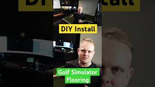 Golf Simulator Flooring DIY golf gspro golfsimulator [upl. by Mulderig]