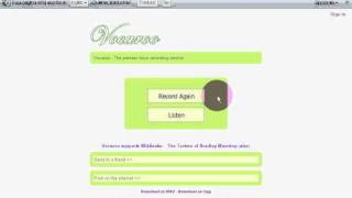 Tutorial VOCAROO grabador de mensajes hablados para enviar por email [upl. by Anetsirhc]