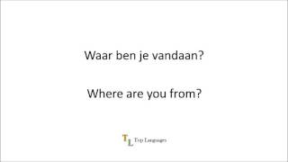 Learn Dutch English  Basic conversation  Nederlands Engels sentences  zinnen 1 [upl. by Margarita147]