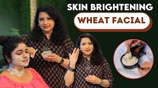 கோதுமை மாவுல Skinக்கு இவ்ளோ Benefitsஆ  Skin Brightening Facial  Vasundhara Tips  Home Remedy [upl. by Hosbein]