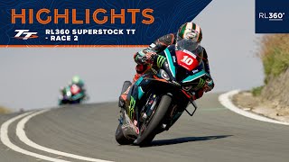 RL360 Superstock TT Race 2  Highlights  2023 Isle of Man TT Races [upl. by Salta]