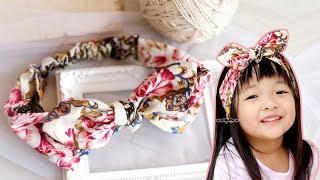 DIY Cotton Headband Tutorial  How To Make A Headband Out Of Fabric [upl. by Tallula]