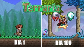 PASE 100 DIAS USANDO SOLO BOOMERANGS EN TERRARIA MODO MAESTRO [upl. by Aiset]