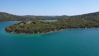 Croatia  Murter Tisno Drone beelden  part 5 [upl. by Ahcsas]