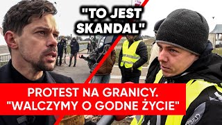 Protest na granicy quotto katastrofaquot Kołodziejczak To jest skandal [upl. by Nwahser]