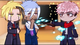 Divine Visionaries React To Itadori As New Student  Mashle  Gacha React [upl. by Lilas]