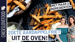 KROKANTE ZOETE AARDAPPELFRIET  CHICKSLOVEFOOD [upl. by Neeli]