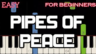 PIPES OF PEACE  HD   PAUL MCCARTNEY  SLOW amp EASY PIANO [upl. by Ettinger]