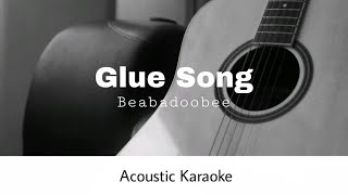 Beabadoobee  Glue Song Acoustic Karaoke [upl. by Yauqram]