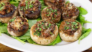 Stuffed Mushrooms Recipe [upl. by Nagiam]