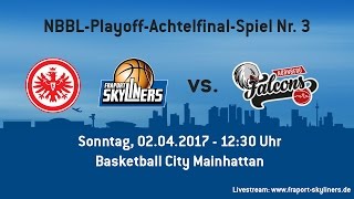 NBBL Playoffs Spiel 3 zwischen Eintracht Frankfurt  FRAPORT SKYLINERS und Nürnberg [upl. by Lynch]