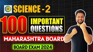 100 IMP Questions  Class 10  Science 2  Maharashtra State Board  Shubham Jha [upl. by Lyudmila]