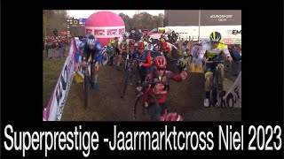 Superprestige  Jaarmarktcross Niel Pro Elite Men Round 3 [upl. by Oelgnaed557]