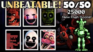 Ultimate Custom Night  5050 Mode Completed [upl. by Annaeg]