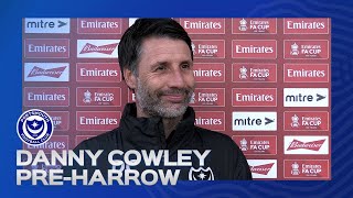 Danny Cowley prematch  Pompey vs Harrow Borough [upl. by Fulvi]