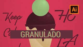 Creando TEXTURA de GRANULADO en Adobe Illustrator [upl. by Ahsinyar]