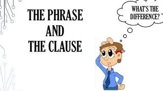 difference between clause and phrase clause and phrase in english grammar linguamarinagrammar [upl. by Htebezile]