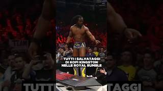 Tutti i salvataggi di Kofi Kingston nelle Royal Rumble wwe shorts [upl. by Imhskal507]