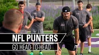 NFL Punters Compete HeadToHead  Kohls Kicking [upl. by Oibaf]