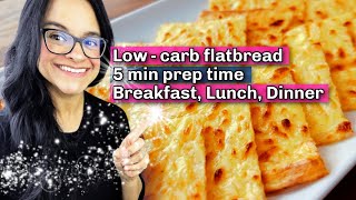 Low Carb Flatbread  Delicious  Easy Keto Bread  Breakfast Lunch Dinner  Gluten Free  Carnivore [upl. by Rosanne]