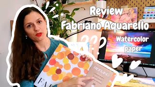 Detailed Review of Fabriano Aquarello Watercolor Paper [upl. by Hezekiah]