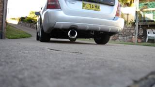 NA Subaru Forester catback exhaust w WRX cannon [upl. by Romano]