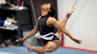 Gabby Douglas returns to competitive gymnastics and qualifies for US Championships [upl. by Ameehsat]